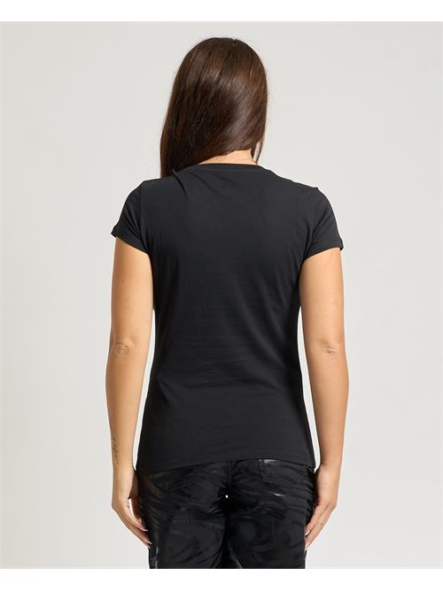AX women's T-shirt with rhinestone logo ARMANI EXCHANGE | XW001351-AF17172UC001